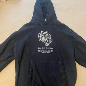 Darc Sport Black Hoodie with White Graphic